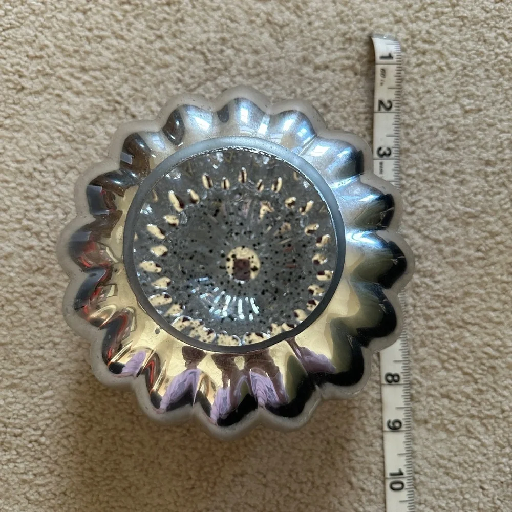 Silver Pumpkin-Shaped Vase